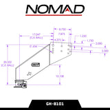 GEN-Y Hitch Gen-Y Nomad Static 5th Wheel to Gooseneck - 6.5K TW 30K Tow - Texture Black (1116/1621/1716 Frames) Hitch Accessories aftermarket performance part