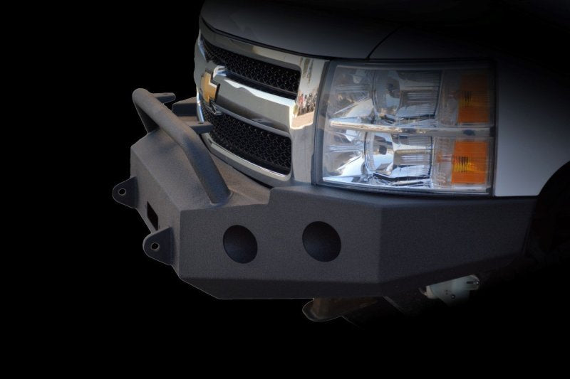 DV8 Offroad 07-13 Chevrolet Silverado 1500 Front Bumper - Black Powdercoat DV8 Offroad Bumpers - Steel  AXOPROS