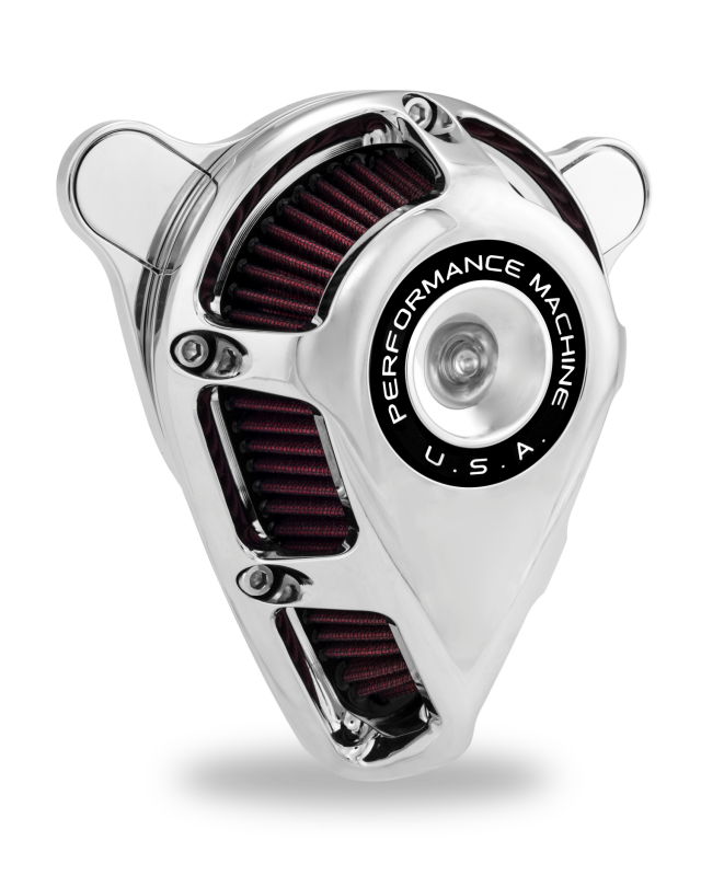 Performance Machine 23-Up CVO, 2024 Touring Jet Air Cleaner - Chrome Performance Machine Air Filters - Direct Fit  AXOPROS