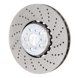 SHW 18-21 BMW M5 4.4L Right Front Cross-Drilled Lightweight Brake Rotor (34117991102) SHW Performance Brake Rotors - Drilled  AXOPROS