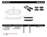 StopTech Performance 02-05 Infiniti G35 / 07-09 Nissan Altima/Sentra / 6/02-05 350Z Front Brake Pa Stoptech Brake Pads - Performance  AXOPROS