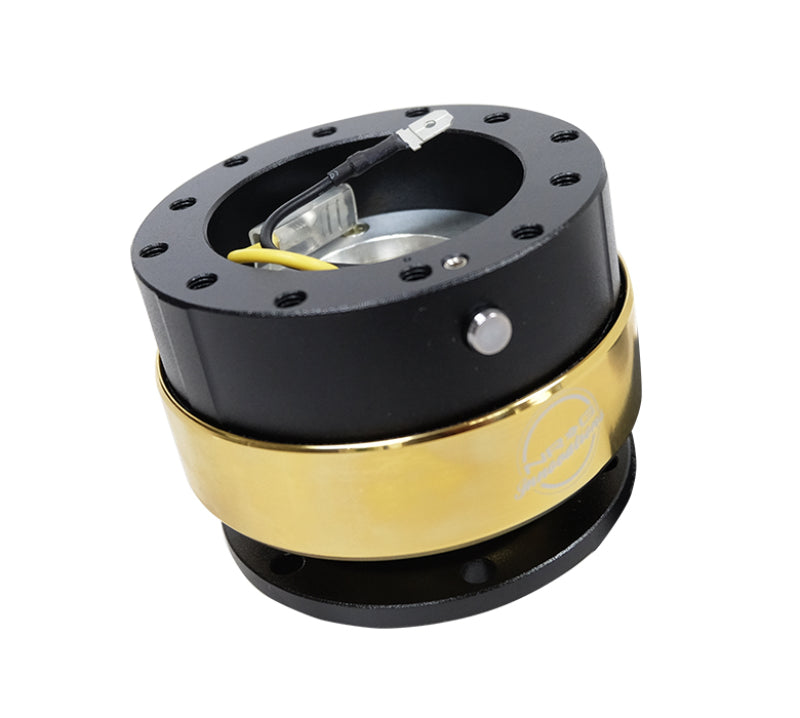 NRG Quick Release Gen 2.0 - Black Body / Chrome Gold Ring NRG Quick Release Adapters  AXOPROS