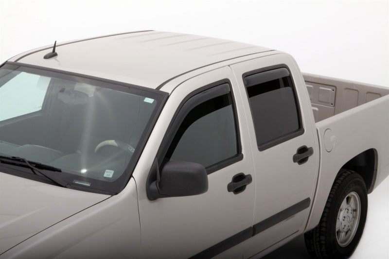 AVS 04-12 Chevy Colorado Crew Cab Ventvisor In-Channel Front & Rear Window Deflectors 4pc - Smoke AVS Wind Deflectors  AXOPROS