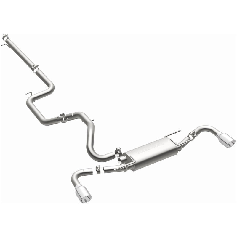 MagnaFlow 10-12 Mazda 3 L4 2.5L Hatchback Split Rear Exit Stainless Cat Back Performance Exhaust Magnaflow Catback  AXOPROS