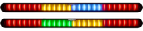 Rigid Industries 28in Chase Light Bar Universal - Rear Facing 27 Mode 5 Color LED Light Bar Rigid Industries Tail Lights  AXOPROS