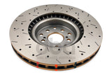 DBA 04-12 Subaru STi/2017 BRZ w/Perf. Pkg. 10 Stud Hole Front Drilled & Slotted 4000 Series Rotor DBA Brake Rotors - Slot & Drilled  AXOPROS