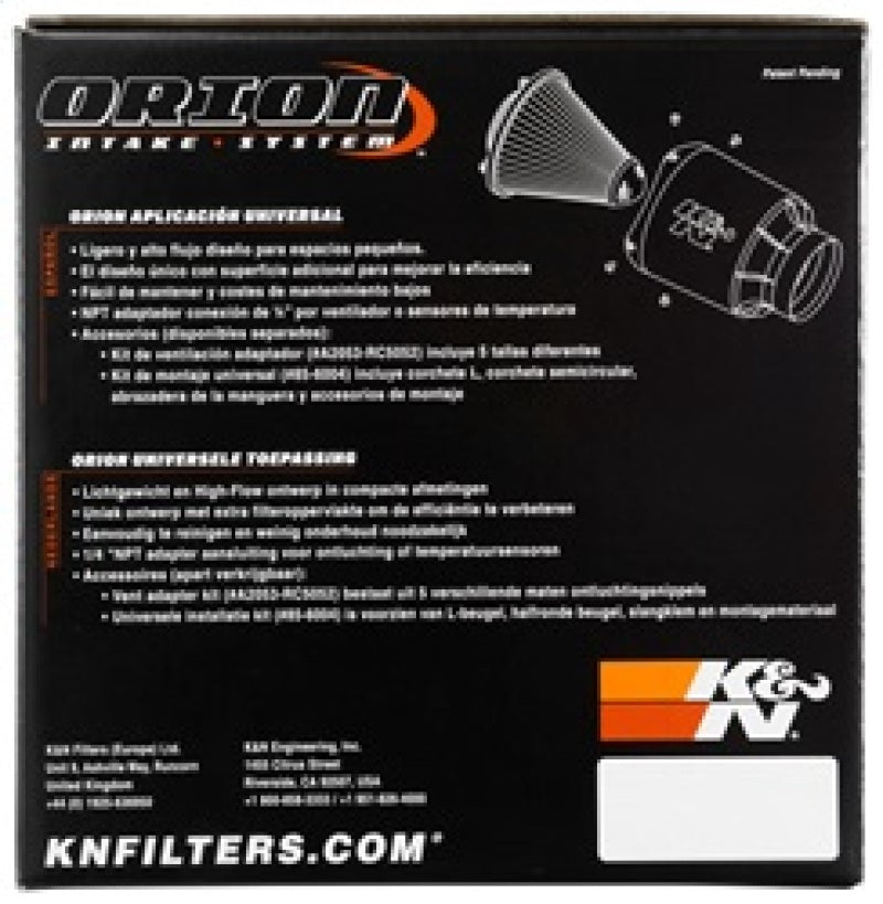 K&N Orion Universal Air Cleaner Assembly K&N Engineering Carburetor Air Cleaners  AXOPROS