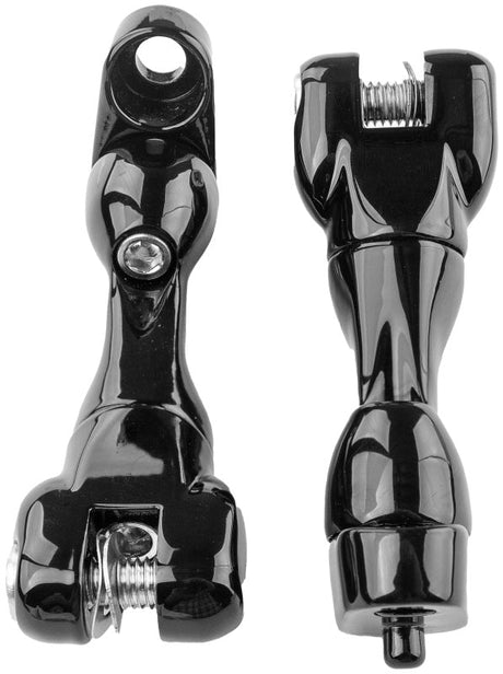 Kuryakyn Adjustable Passenger Peg Mount 93 and Up Touring Gloss Black Kuryakyn Footpegs  AXOPROS