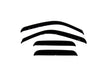 AVS 99-07 Chevy Silverado 1500 Ext. Cab Ventvisor Outside Mount Window Deflectors 4pc - Smoke AVS Wind Deflectors  AXOPROS