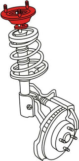 SPC Performance 00-10 Ford Focus Front Adjustable Strut Mount SPC Performance Shock Mounts & Camber Plates  AXOPROS