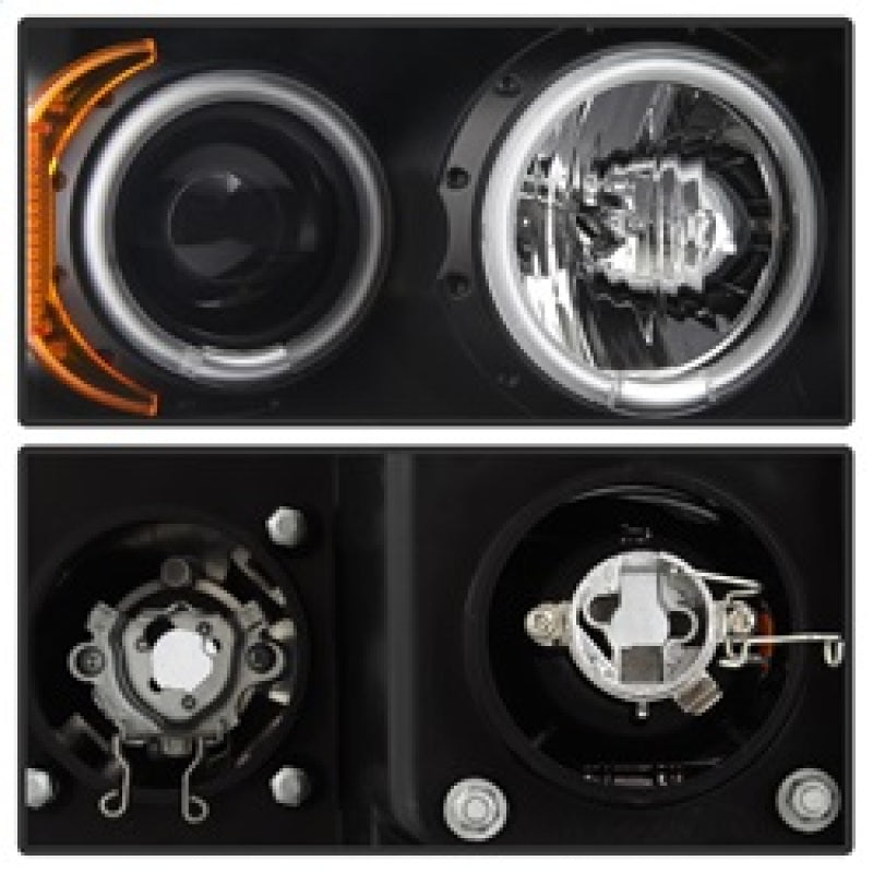 Spyder Dodge Ram 1500 02-05/Ram 2500 03-05 Projector Headlights LED Halo LED Blk PRO-YD-DR02-HL-BK SPYDER Headlights  AXOPROS