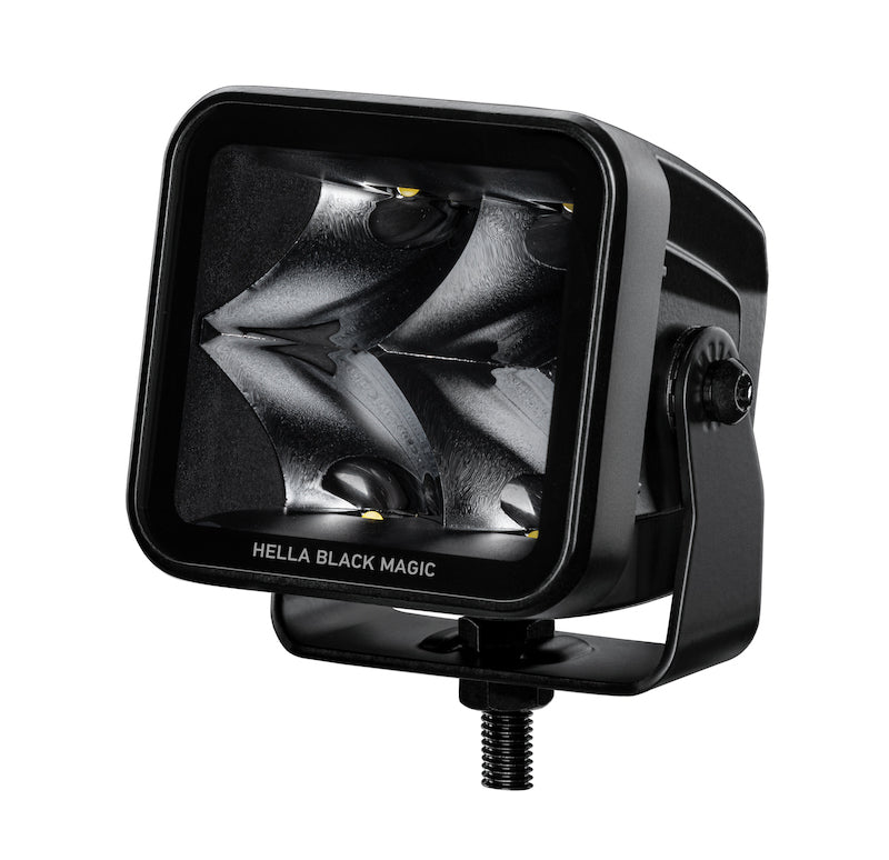 Hella Universal Black Magic 3.2in L.E.D. Cube Kit - Spot Beam Hella Fog Lights  AXOPROS