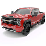 EGR 2019 Chevy 1500 Crew Cab In-Channel Window Visors - Dark Smoke EGR Wind Deflectors  AXOPROS