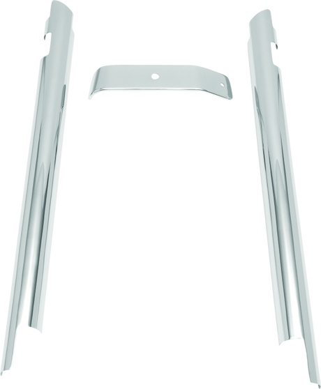 Kuryakyn Downtube Covers 07-17 Softail Chrome - AXOPROS Kuryakyn Frame Sliders  