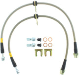StopTech 08-09 Subaru STi / 13 Subaru BRZ / 13 Scion FR-S Stainless Steel Rear Brake Lines Stoptech Brake Line Kits  AXOPROS