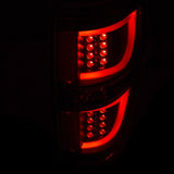 ANZO 2009-2013 Ford F-150 LED Taillights Black ANZO Tail Lights  AXOPROS