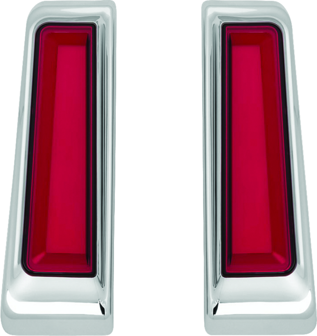 Kuryakyn Tracer L.E.D. Inserts For Saddlebag Supports Chrome Kuryakyn Light Bars & Cubes  AXOPROS