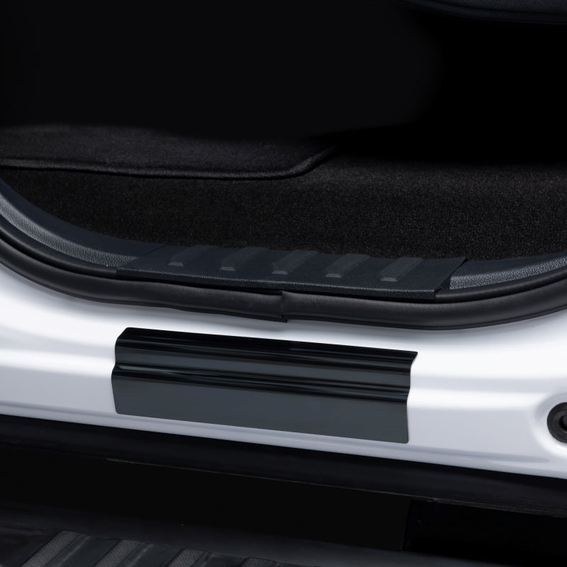 Putco 15-20 Ford F-150 - SuperCrew w/ F-150 Etchinng (4pcs) Black Platinum Door Sills Putco Door Panels  AXOPROS