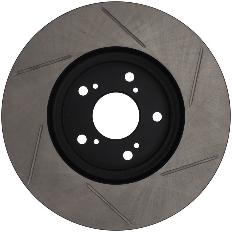 StopTech Power Slot Slotted 99-08 Acura TL (STD Caliper) / 01-03 CL / 04-09 TSX Front Right Rotor Stoptech Brake Rotors - Slotted  AXOPROS