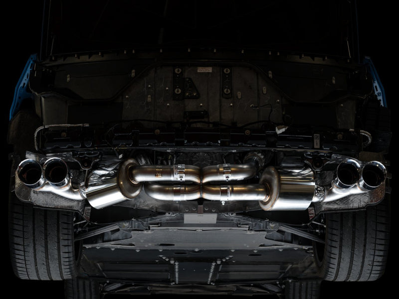 AWE Tuning 2020 Chevrolet Corvette (C8) Touring Edition Exhaust - Quad Chrome Silver Tips AWE Tuning Catback  AXOPROS