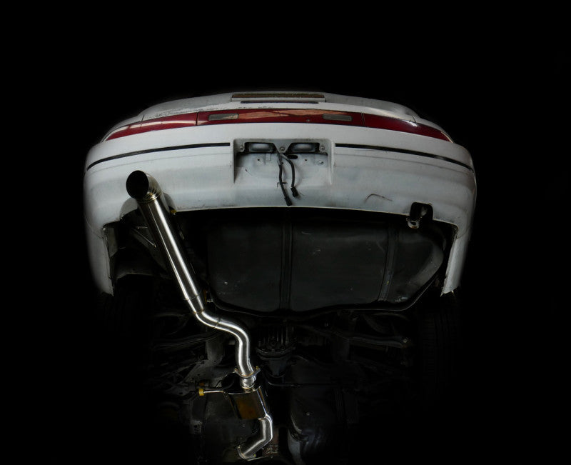 ISR Performance Series II - EP Single Tip Blast Pipe Exhaust - Resonated - 89-94 Nissan 240sx (S13) ISR Performance Axle Back  AXOPROS