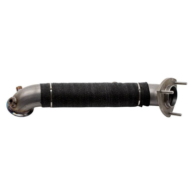 Wehrli 15.5-16 Chevrolet 6.6L LML Duramax 3in Stainless Down Pipe (3 Bolt Flange) Wehrli Downpipes  AXOPROS