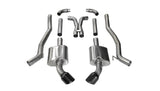 Corsa 2011-2015 Chevrolet Camaro SS 6.2L V8 Manual Black Xtreme 3in Cat-Back CORSA Performance Catback  AXOPROS