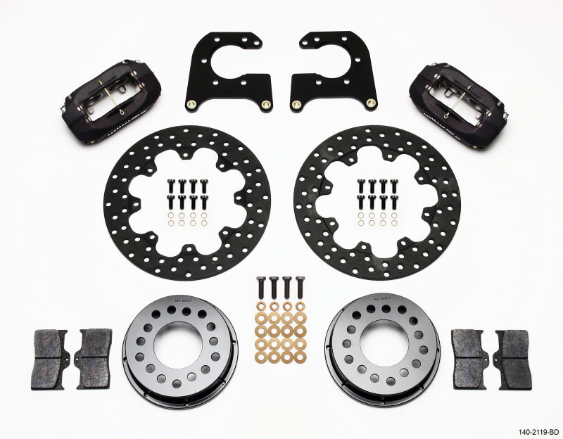 Wilwood Forged Dynalite Rear Drag Kit Drilled Rotor New Big Ford 2.50in Offset Wilwood Big Brake Kits  AXOPROS