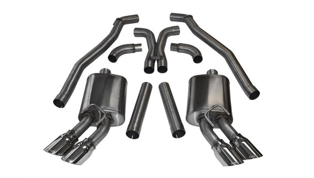 Corsa 2012-2015 Chevrolet Camaro Coupe ZL1 6.2L V8 Polished Sport Cat-Back + XO Exhaust CORSA Performance Catback  AXOPROS
