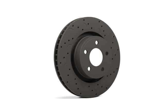 Hawk Talon 2007 Audi Q7 Iron Disc Drilled and Slotted Rear Brake Rotor Set Hawk Performance Brake Rotors - Slot & Drilled  AXOPROS