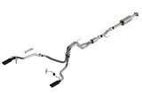 Borla F-150 2021 5.0L 4dr CC SB EC STB Lariat/KR/Pltnm/LTD 3/2.25 SRE Cat-Back S-Type Black CHR Tips Borla Catback  AXOPROS