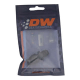 DeatschWerks 6AN Male Flare to 5/16in Hardline Compression Adapter - Anodized Matte Black DeatschWerks Fuel Components Misc  AXOPROS