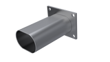 QTP 3in Weld-On QTEC Low Profile Conncetion Oval Tube Kit QTP Exhaust Cutouts  AXOPROS