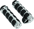 Kuryakyn Premium ISO Grips With Throttle Boss Dual Cable Chrome Kuryakyn Grips  AXOPROS
