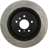 StopTech Infiniti G37 / Nissan 370Z SportStop Slotted & Drilled Front Right Rotor Stoptech Brake Rotors - Slot & Drilled  AXOPROS