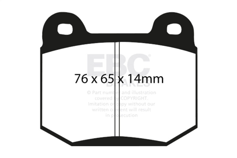 EBC 99-03 Mitsubishi Lancer Evolution 2.0 Turbo Redstuff Rear Brake Pads EBC Brake Pads - Performance  AXOPROS