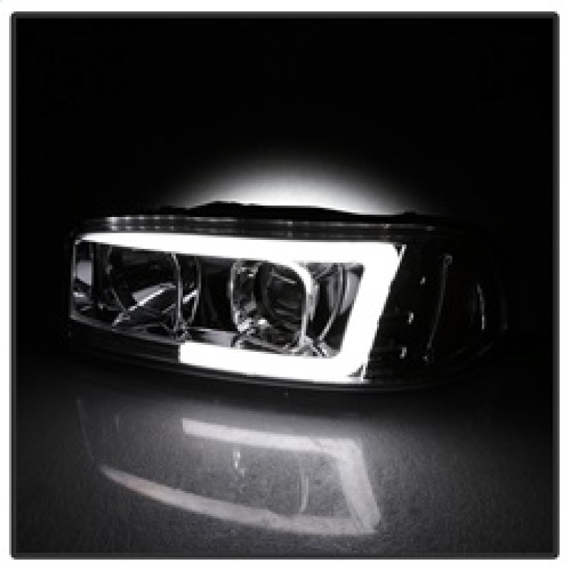 Spyder GMC Sierra 1500/2500/3500 99-06 V2 Projector Headlights - DRL - Chrome PRO-YD-CDE00V2-LB-C SPYDER Headlights  AXOPROS