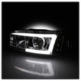 Spyder GMC Sierra 1500/2500/3500 99-06 V2 Projector Headlights - DRL - Chrome PRO-YD-CDE00V2-LB-C SPYDER Headlights  AXOPROS