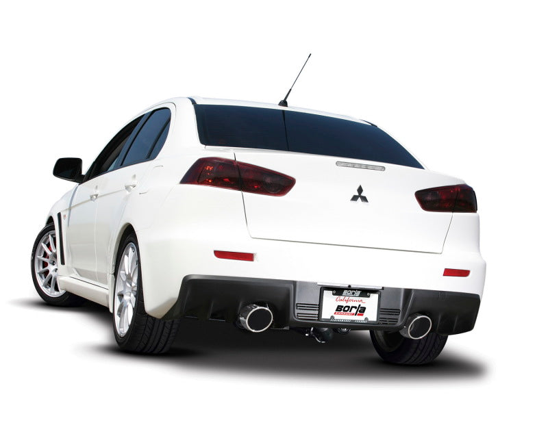 Borla 08-14 Mitsubishi EVO X Catback Exhaust Borla Catback  AXOPROS