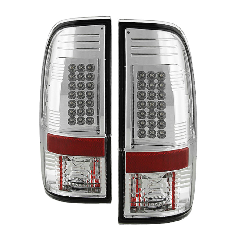Spyder Ford Super Duty 08-15 LED Tail Lights Chrome ALT-YD-FS07-LED-C SPYDER Tail Lights  AXOPROS