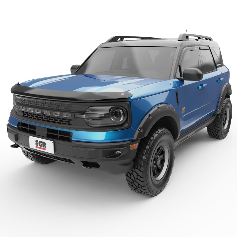 EGR 21-22 Ford Bronco Sport 4 Door In-Channel Window Visors - Dark Smoked (573561) EGR Wind Deflectors  AXOPROS