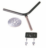 Fabtech Universal Spare Tire Flat Mount - Black Fabtech Spare Tire Carriers  AXOPROS