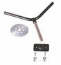 Fabtech Universal Spare Tire Flat Mount - Black Fabtech Spare Tire Carriers  AXOPROS
