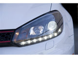 Spyder Volkswagen Golf/GTI 10-13 Projector Headlights Halogen Model- DRL Blk PRO-YD-VG10-DRL-BK SPYDER Headlights  AXOPROS