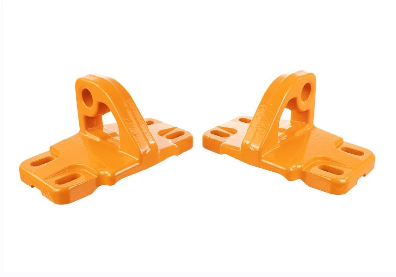 Ford Racing 2021+ Bronco Front Bumper Tow Hooks - Orange (Pair) Ford Racing Tow Hooks  AXOPROS