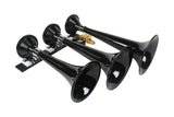 Kleinn Black Triple Horn/ 15In/13In/11In - High Impact ABS Trumpet/ Zinc Alloy Base Kleinn Air Horns Horns  AXOPROS