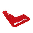Rally Armor 15-21 Subaru WRX/STI Red Mud Flap White Altered Font Logo Rally Armor Mud Flaps  AXOPROS