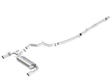 Borla 16-17 Ford Focus RS 2.3L MT Round Angle-Cut Tips Split Rear Exit ATAK Catback Exhaust Borla Catback  AXOPROS