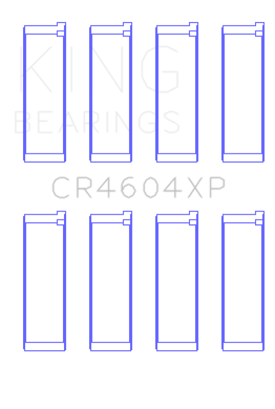 King 07-09 Mazdaspeed 3 L3-VDT MZR DISI (t) Duratec High Performance Rod Bearing Set - Size +0.25mm King Engine Bearings Bearings  AXOPROS