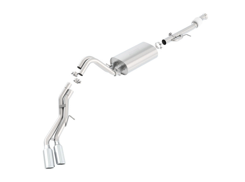 Borla 15-16 Cadillac Escalade ESV 6.2L Auto Trans Dual Round Rolled Truck Side Exit Catback Exhaust Borla Catback  AXOPROS